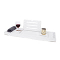 Deep Calm Extendable Bamboo Bath Caddy – Luxury Bathtub Tray by Jolof Store