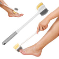 Jolof Store Long Handle Foot Wash Brush – Silicone Toe Scrubber for Seniors