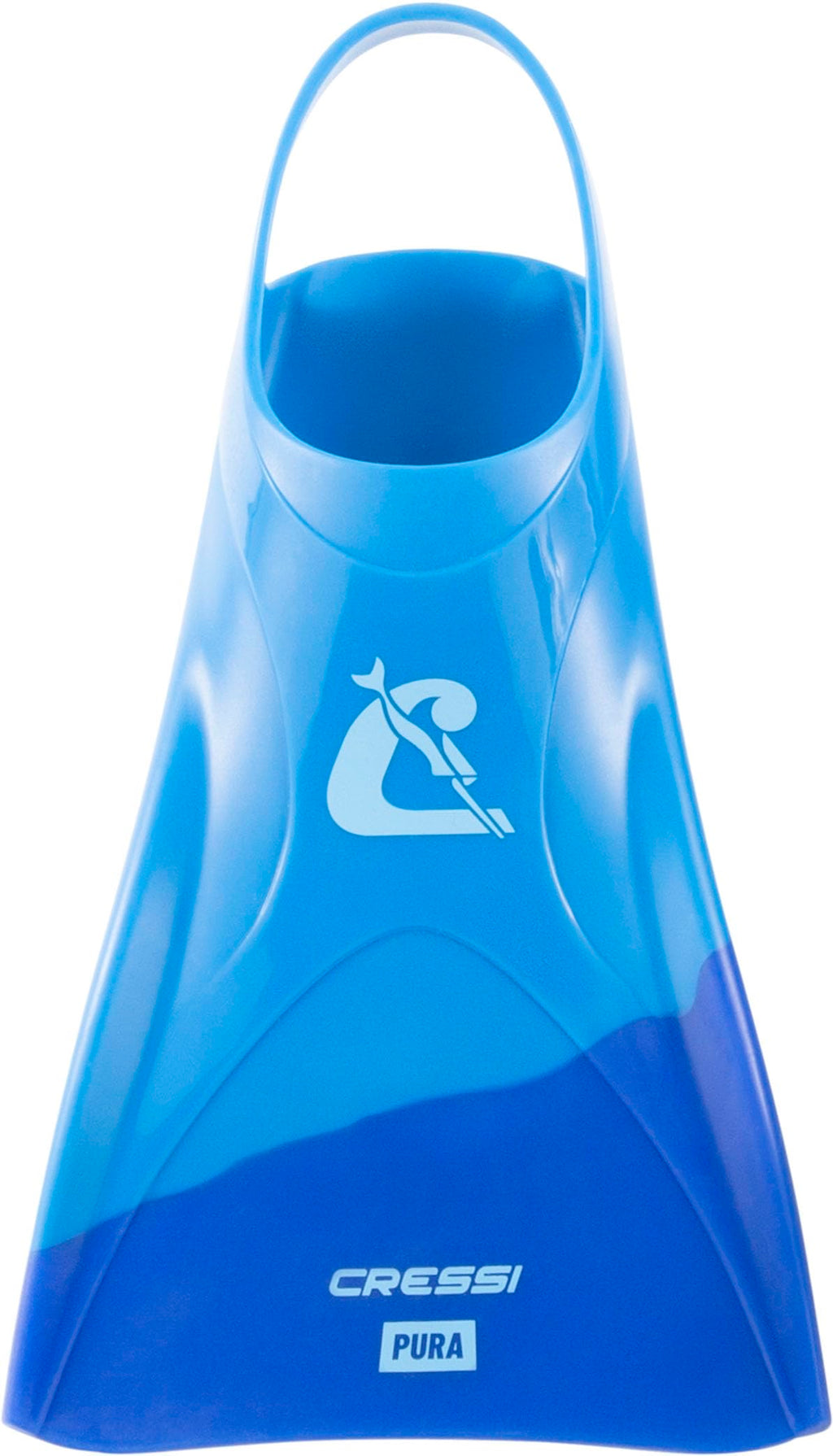Cressi Pura Adult Swim Fins – Flexible Silicone Training Fins, Blue