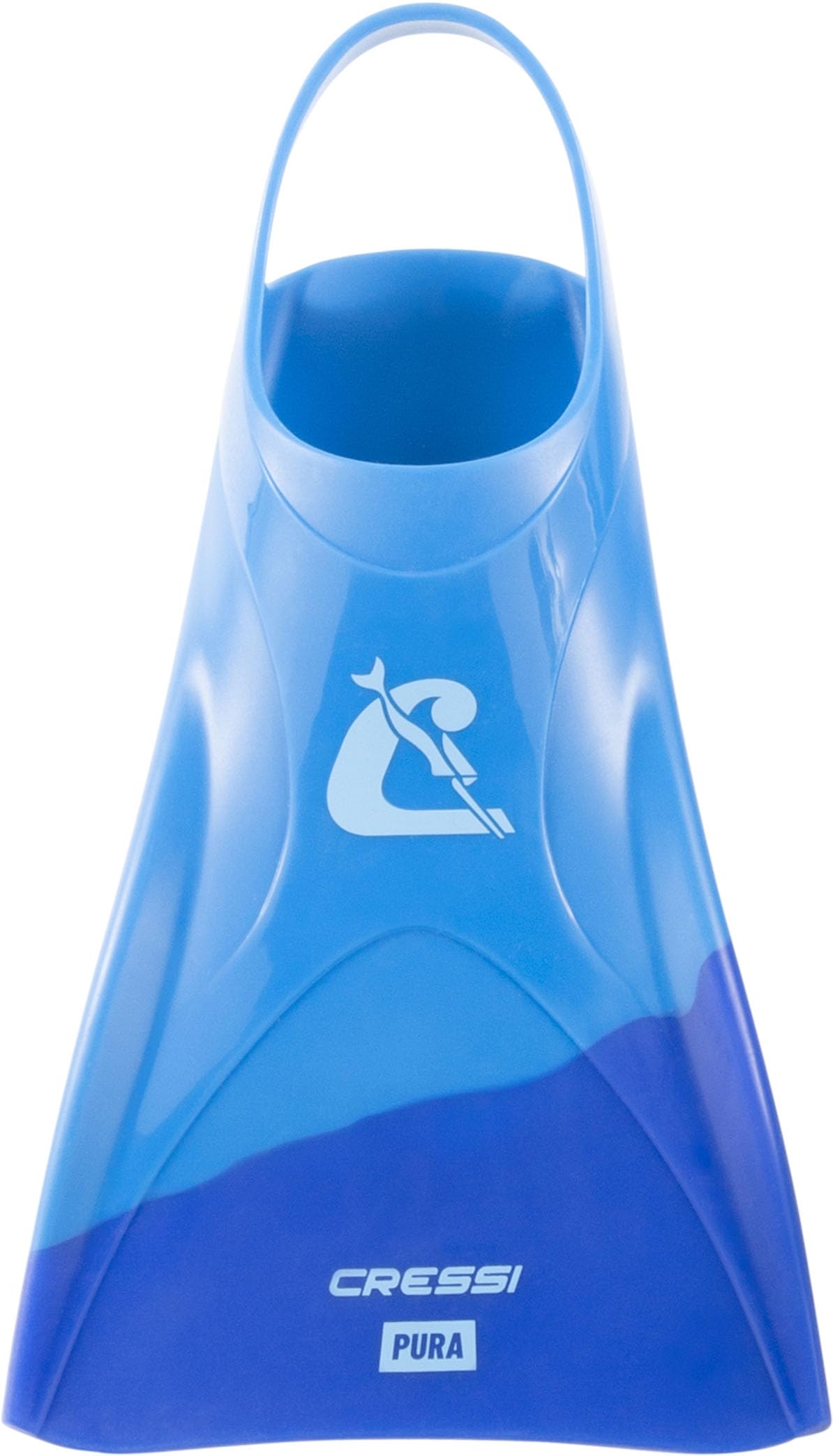 Cressi Pura Adult Swim Fins – Flexible Silicone Training Fins, Blue