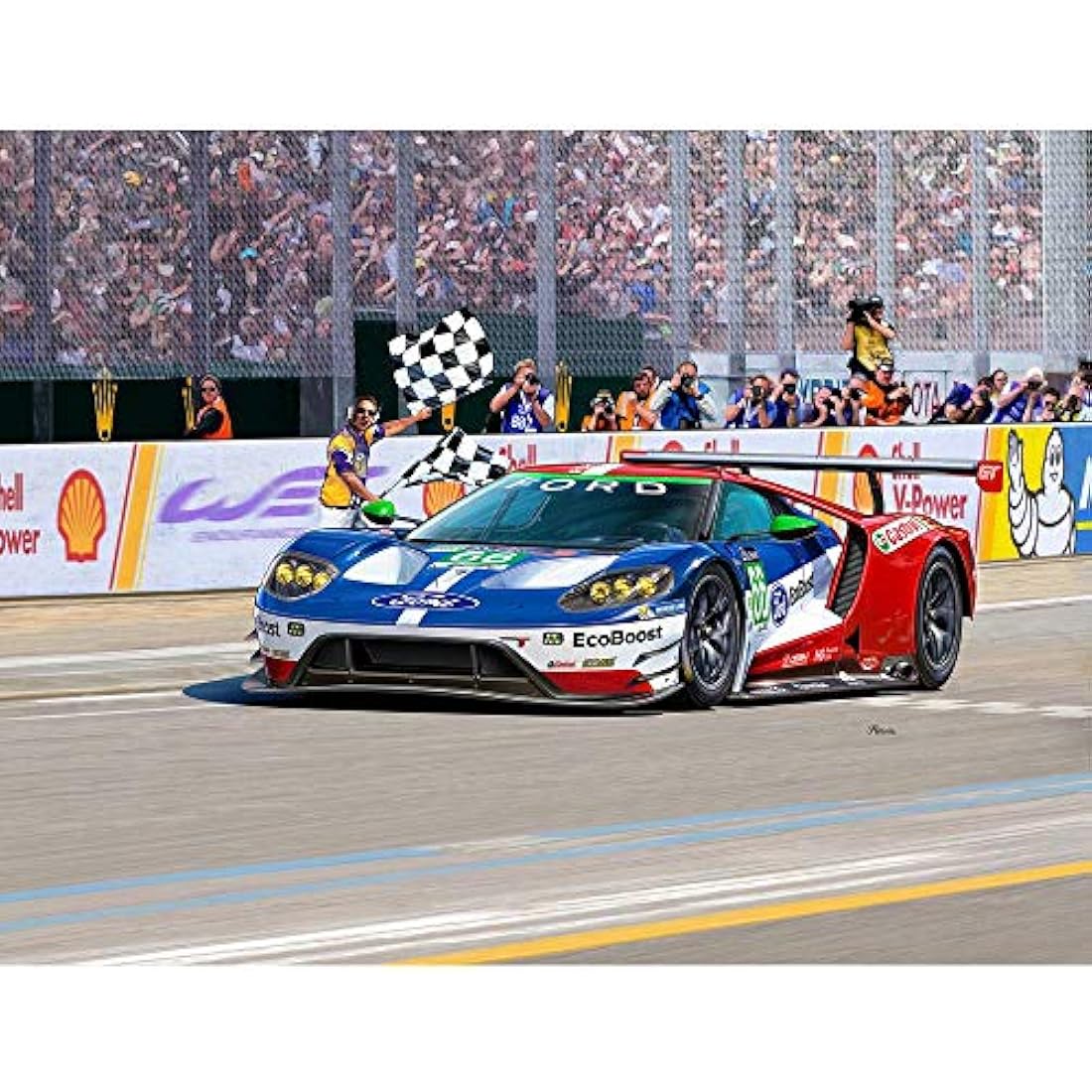 Revell Ford GT Le Mans 2017 1:24 Scale Plastic Model Kit - 07041