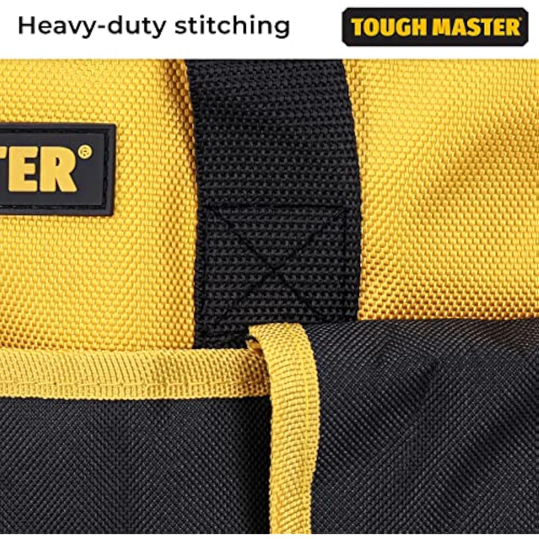 TOUGH MASTER 16" Heavy Duty Tool Bag | 27 Pockets & Shoulder Strap