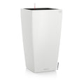 Lechuza CUBICO Color 22 Self-Watering Planter | White Plastic Pot