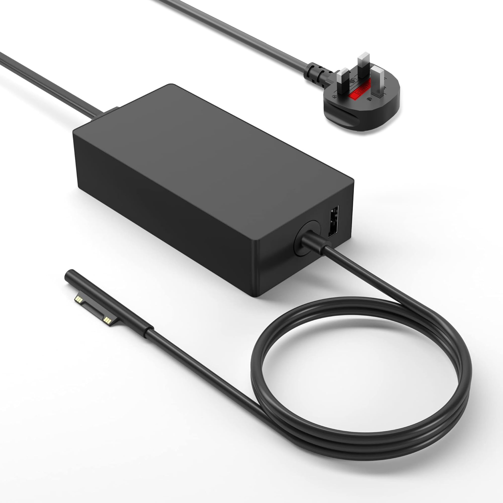 65W Surface Pro Charger for Microsoft Laptop, Go & Book