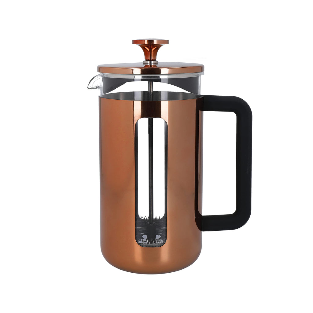 La Cafetière Pisa French Press | 8-Cup Copper Stainless Steel Cafetière