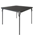 KAIHAOWIN Square Folding Card Table | 31.5" Vinyl Top Portable Dining Table