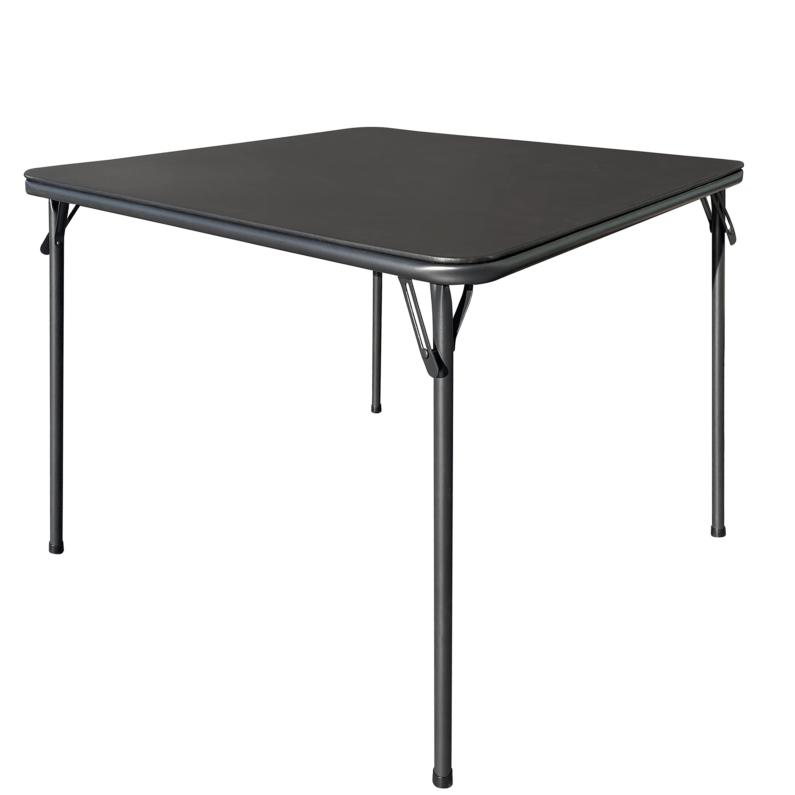 KAIHAOWIN Square Folding Card Table | 31.5" Vinyl Top Portable Dining Table