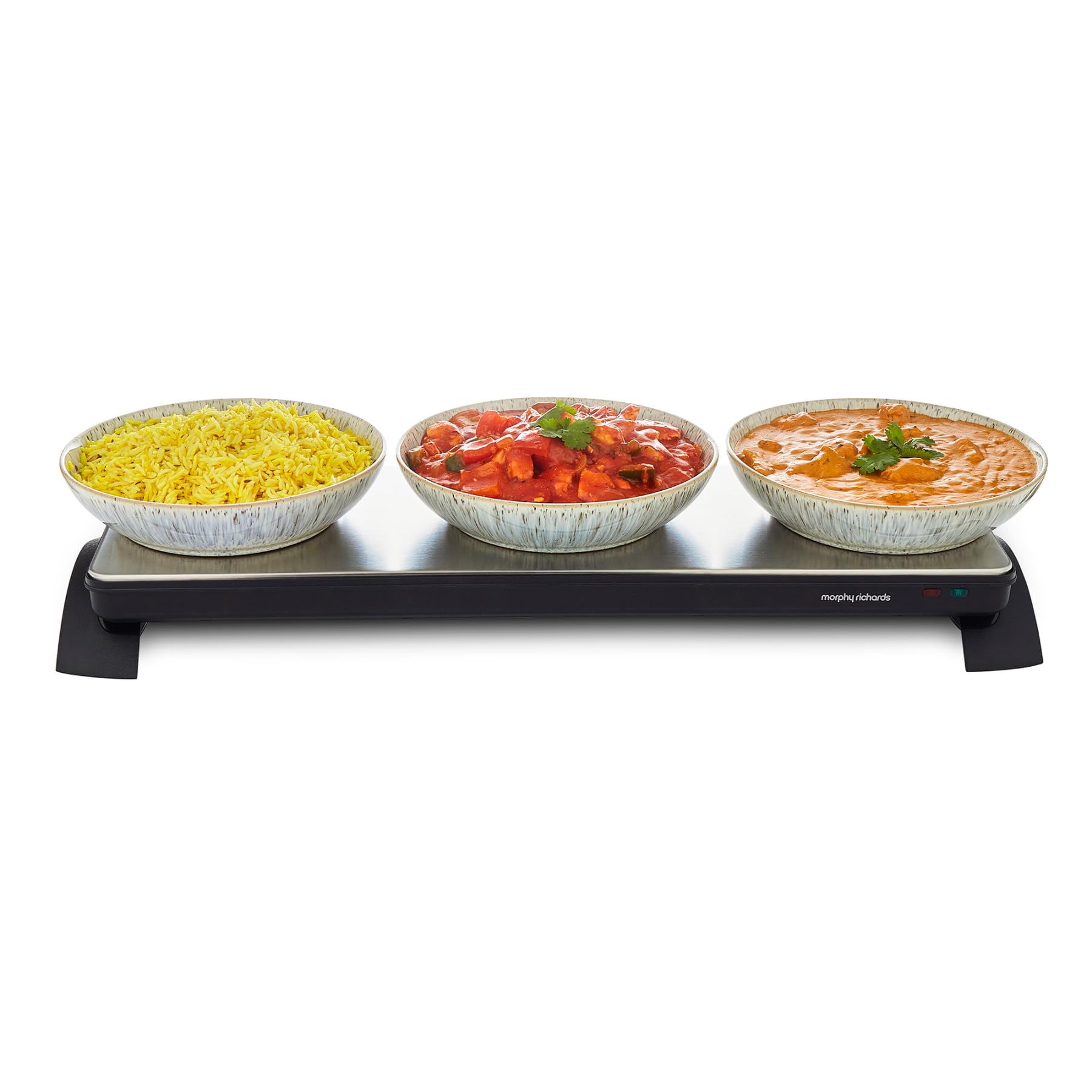 Morphy Richards Cordless Electric Food Warming Tray | Stainless Steel