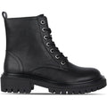 I Saw It First Women's Faux Leather Lace Up Biker Boots - UK 5 EU 38