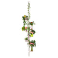 BAOYOUNI Tension Pole Plant Stand – 7-Tier Adjustable Metal Flower Rack