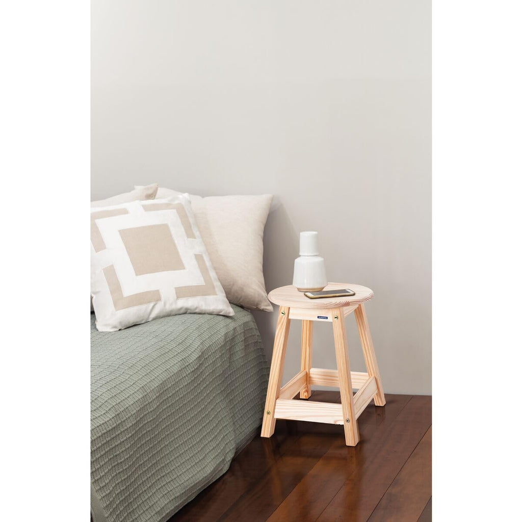 Tramontina Natural Pine Wood Stool Ø33 x 46.5cm - image 2