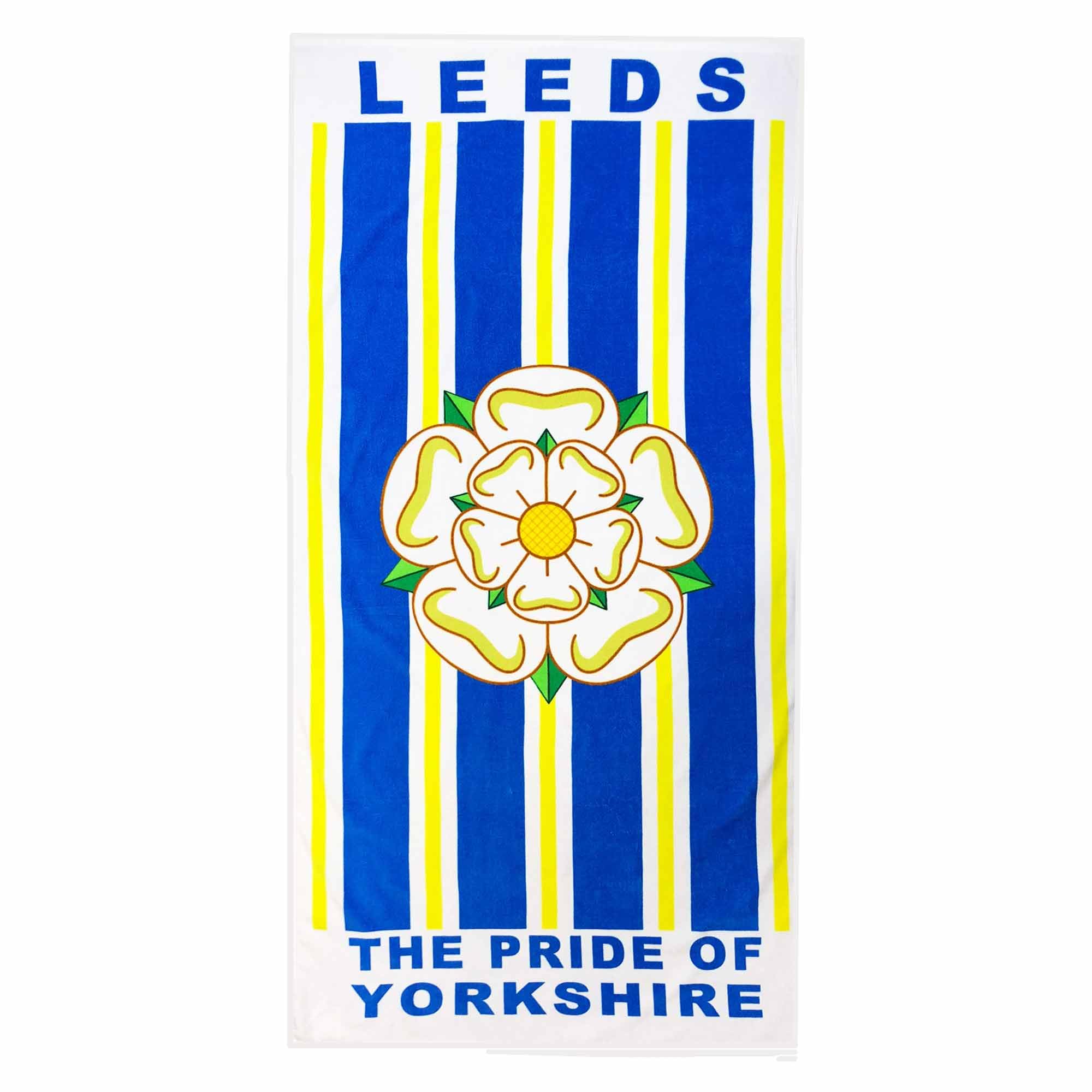 Leeds Utd Football Fans Beach Towel | 100% Cotton Bath Towel, 150x75cm