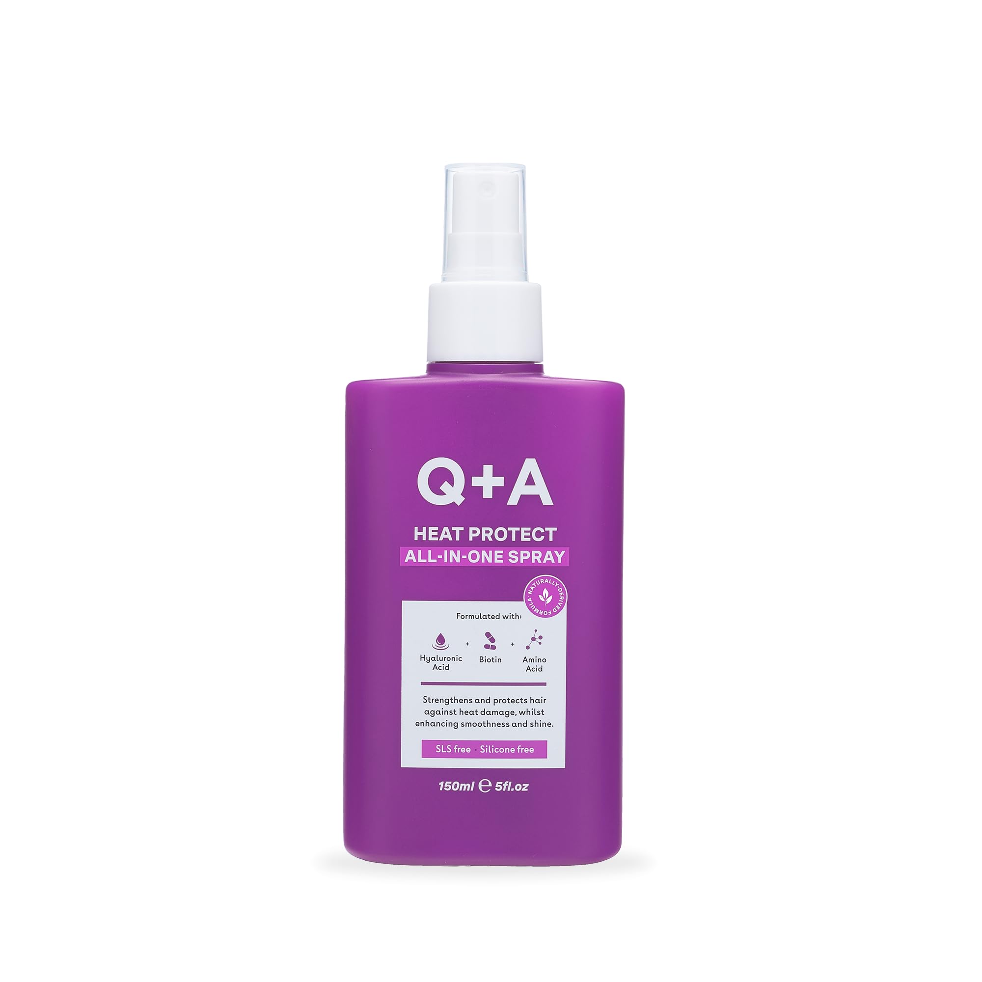Q+A Heat Protect All-In-One Spray | 13-Benefit Hair Protectant (150ml)