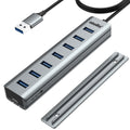 atolla 7-Port USB 3.0 Hub – Desk Mounted Aluminium Data Splitter