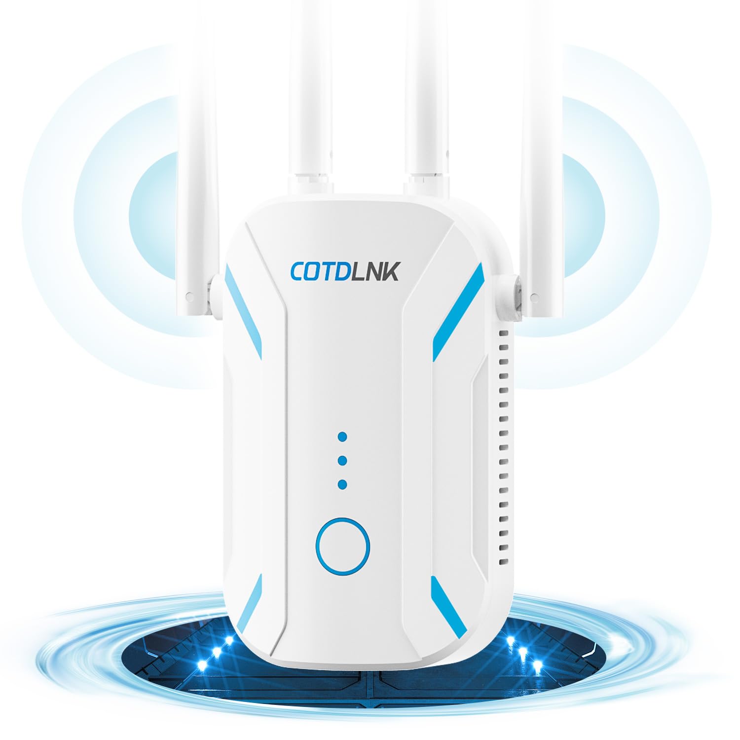 COTDLNK WiFi Extender | 1200Mbps Dual Band Signal Booster - UK Plug