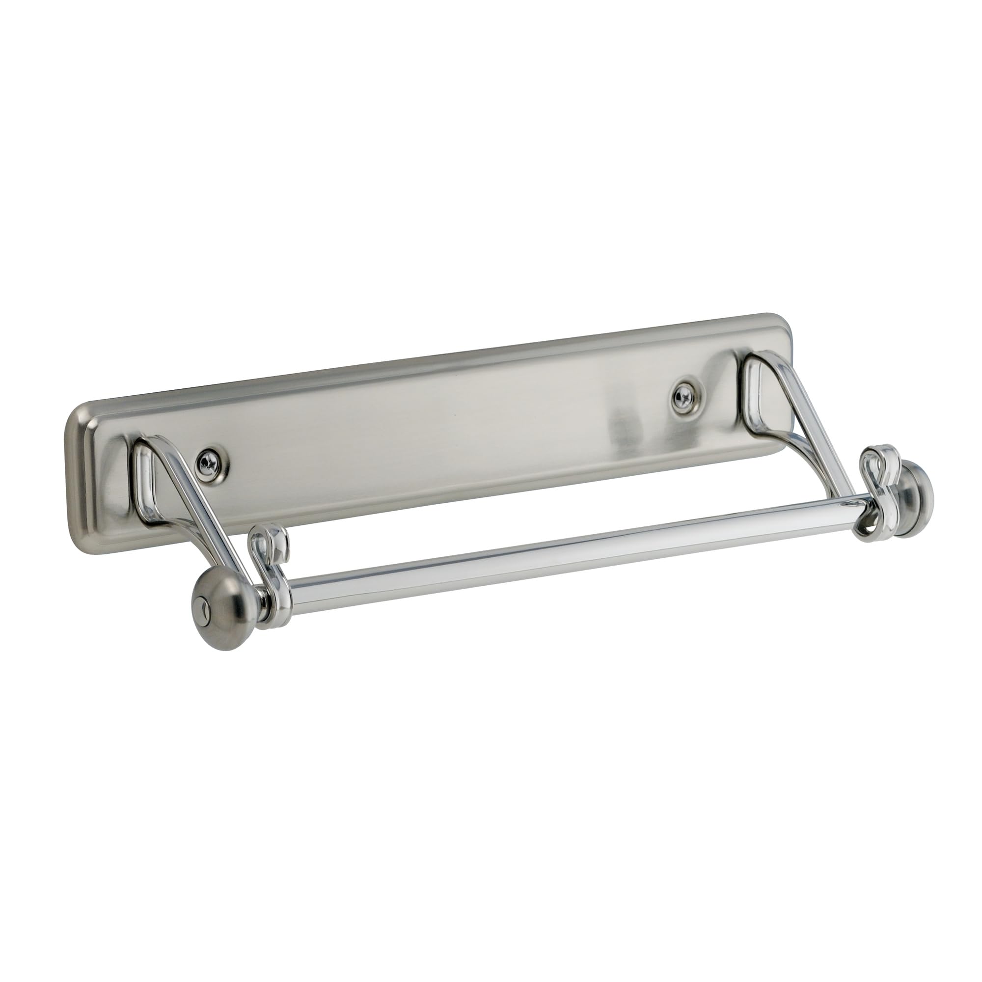 iDesign Metal Paper Towel Holder – Wall Mounted Kitchen Storage, Silver