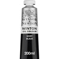 Winsor & Newton Winton Oil Colour Paint - Ivory Black, 200ml Tube