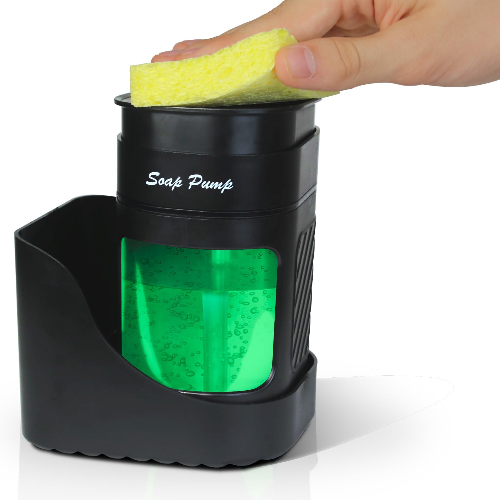 VITACHY Dish Soap Dispenser and Sponge Holder – 450ml Kitchen Sink Organizer