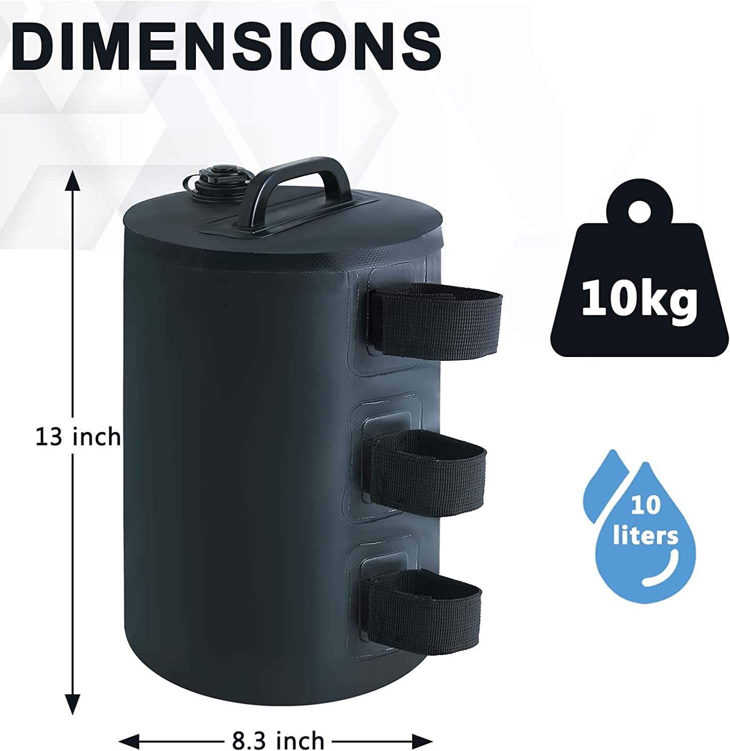 MRWiZMS Gazebo Water Weight Bags - 4 Pack PVC Canopy Leg Weights