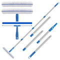 Window Cleaning Kit – 61" Extendable Squeegee & Scrubber