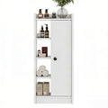 Feonase Bathroom Storage Cabinet with 4 Open Storage Unit, Slim Bathroom Storage Unit with Adjustable Shelf