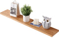 Gieanoo 60cm Solid Oak Wood Floating Shelf | Rustic Wall Mounted Ledge