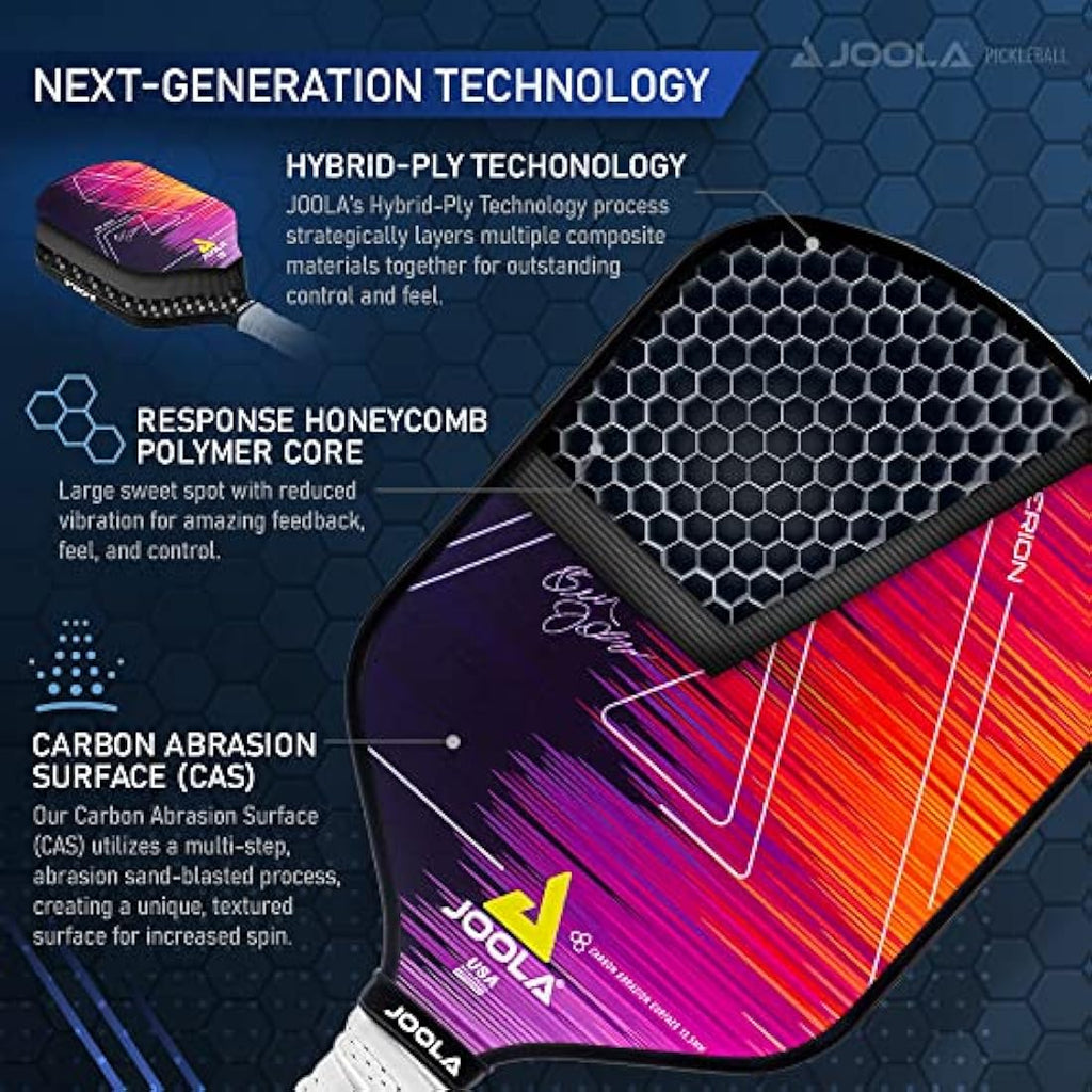 JOOLA Ben Johns Hyperion CFS Pickleball Paddle | Carbon Fiber Spin Racket
