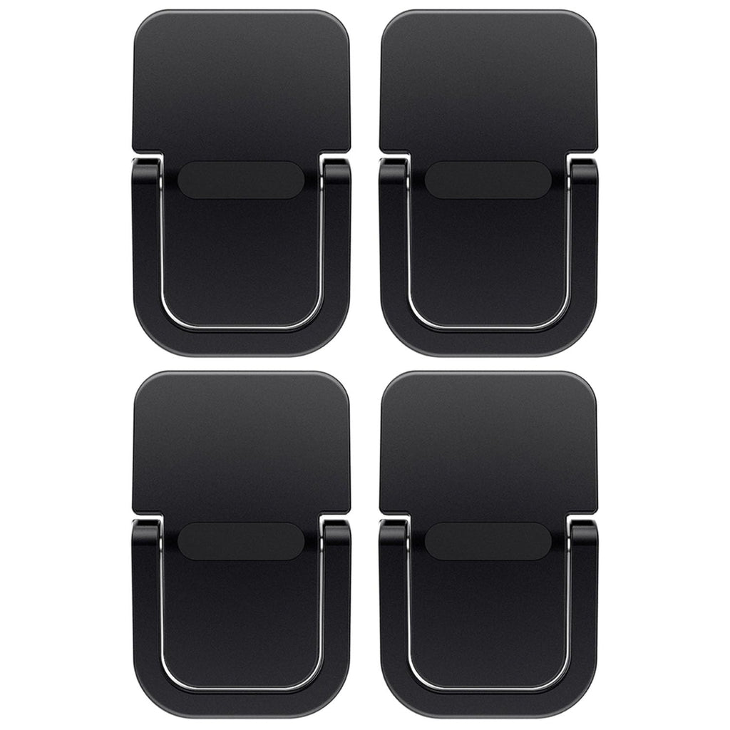 ZEACCT 4-Pack Portable Keyboard Riser, Self-Adhesive Mini Laptop Stand, Foldable & Invisible Adjustable Support for Desk or Laptop Black - image 1