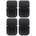 ZEACCT 4-Pack Portable Keyboard Riser, Self-Adhesive Mini Laptop Stand, Foldable & Invisible Adjustable Support for Desk or Laptop Black - image 1
