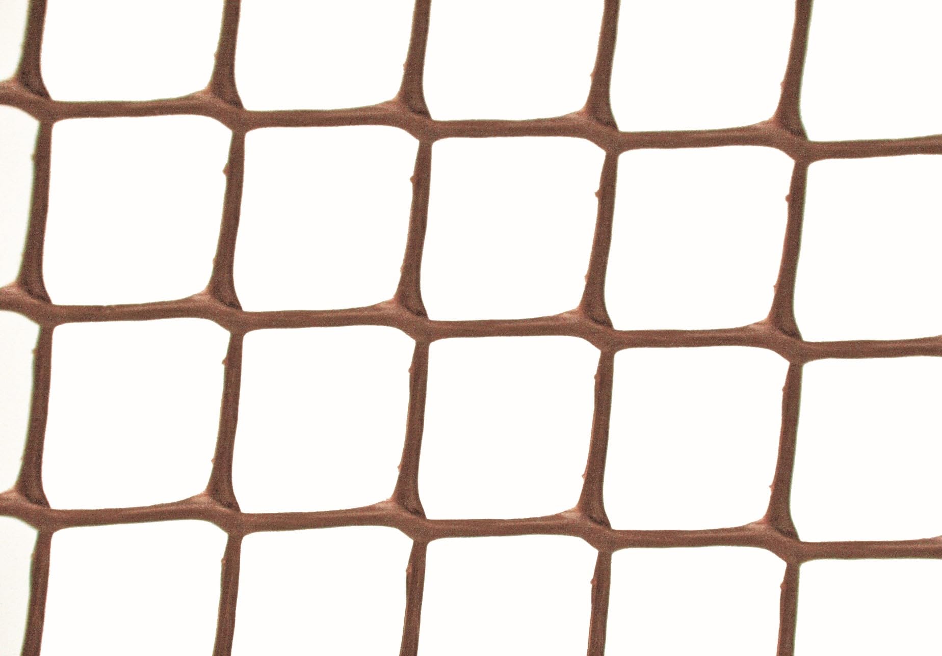 Tildenet Brown Plastic Garden Mesh - 50mm Netting for Fencing, 0.5 x 20m
