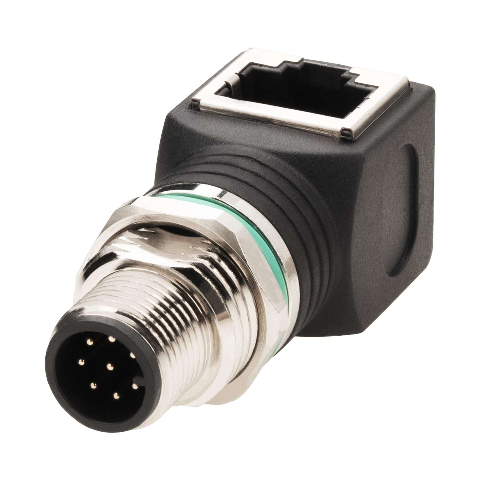 M12 to RJ45 8-Pin Adapter – IP68 Waterproof Shielded Cat5