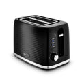 Swan Wave 2-Slice Toaster – 7 Browning Levels & Defrost, Black