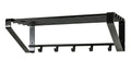 HAKU Möbel Metal Wall Wardrobe – Modern Black Coat Rack with 5 Hooks
