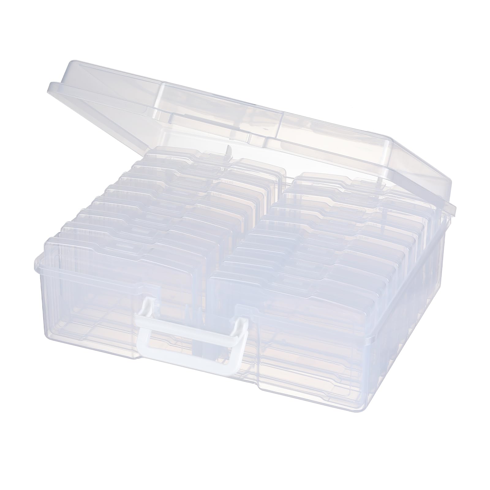 Novelinks Photo Case Storage Box – 16 Inner 4x6 Photo Keepers (Clear)