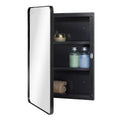 Fundin Black Mirror Cabinet – 40x56cm Recessed or Surface Mount