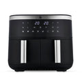 Swan Dual Basket Digital Air Fryer | 7.6L 8-in-1 Cyclone Tech – Black