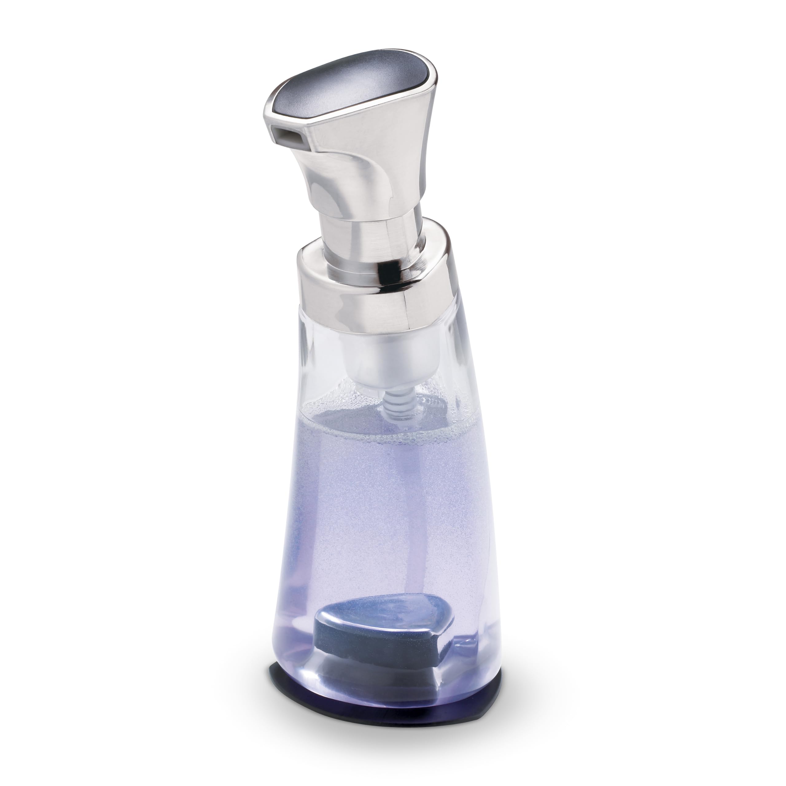 Cuisipro Foaming Soap Dispenser – Silver/Transparent Plastic, 280ml
