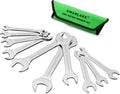 SWANLAKE 10-Piece Super-Thin Open End Spanner Set | CR-V Steel Metric