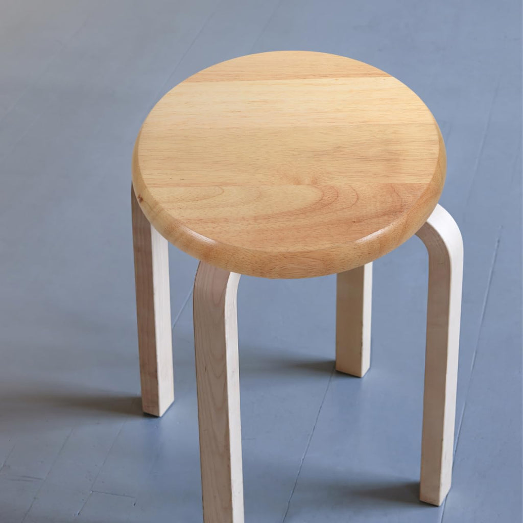 Angoily Solid Wood Round Stool Replacement Seat Top 11.61 Inch Bar Stool Seating Part for Dining Chairs Restaurant Home Use - image 2