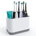 Linkidea Electric Toothbrush Holder – 6 Slot Plastic Countertop Organizer