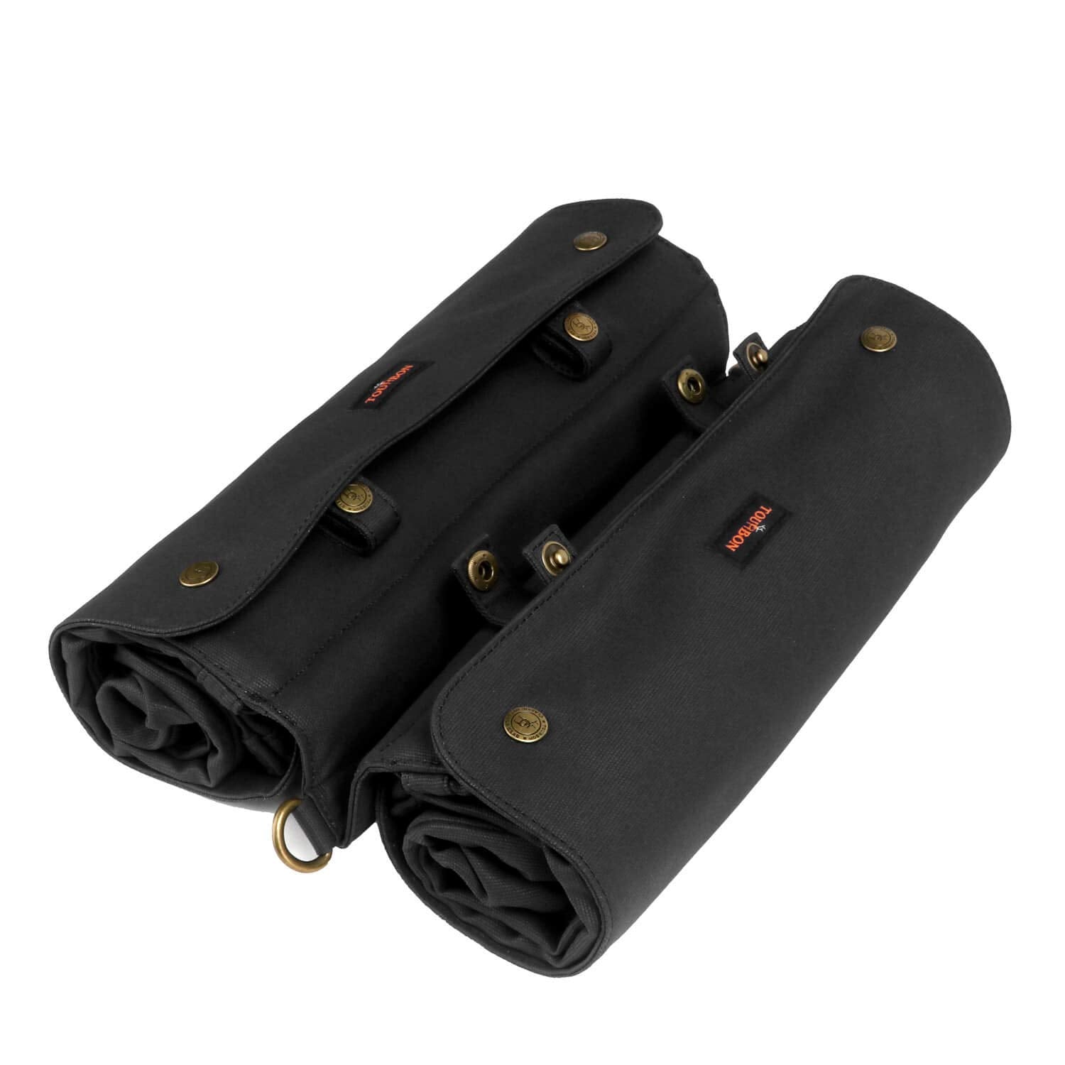 Tourbon Waterproof Canvas Double Bike Pannier Bag - Rear Seat Carrier