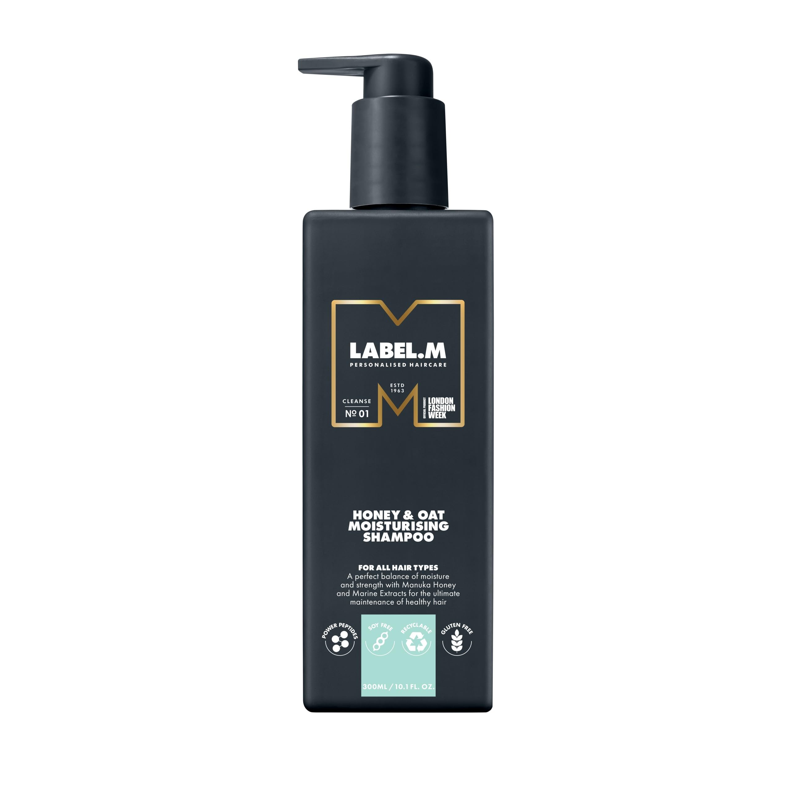 LABEL.M Honey & Oat Moisturising Shampoo - Repairing Haircare 300ml