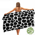 Ulticool Cow Print Microfibre Towel – Quick-Dry Travel & Beach Towel