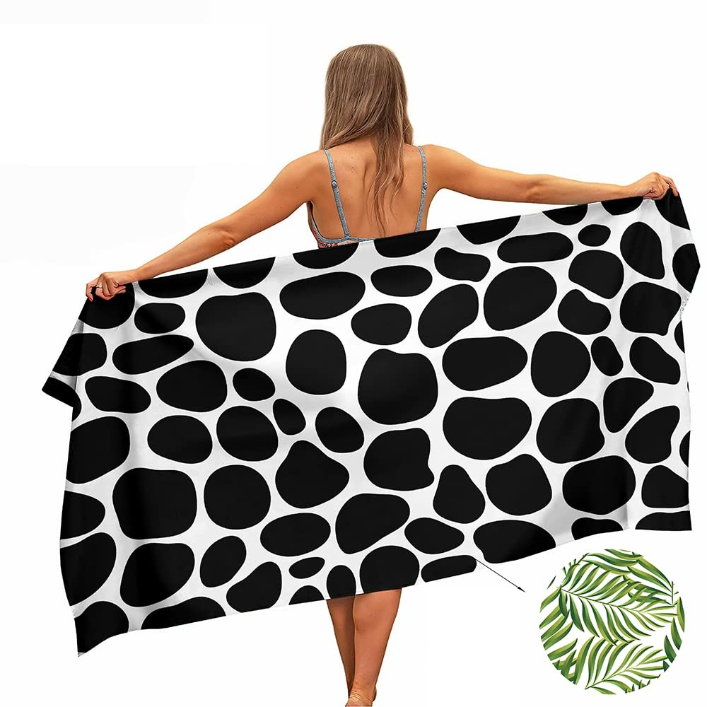 Ulticool Cow Print Microfibre Towel – Quick-Dry Travel & Beach Towel