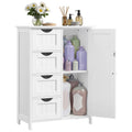VASAGLE Bathroom Floor Storage Cabinet | 4 Drawers & Adjustable Shelf