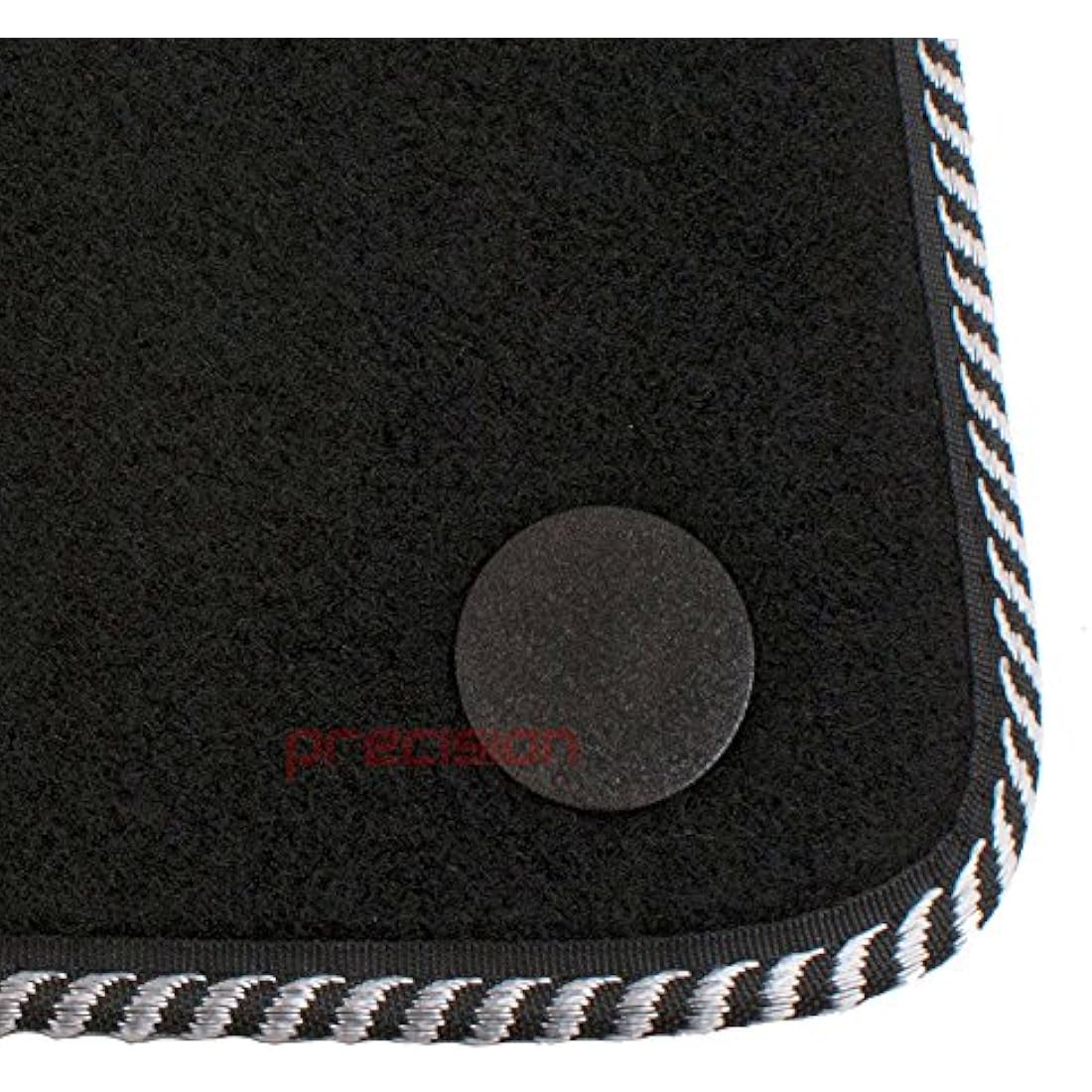 Fiat 500 (2013-2020) Tailored Black Car Mats - 500 Logo