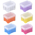 6 Pack Small Plastic Storage Boxes with Lids, Mini Organiser Boxes - image 1