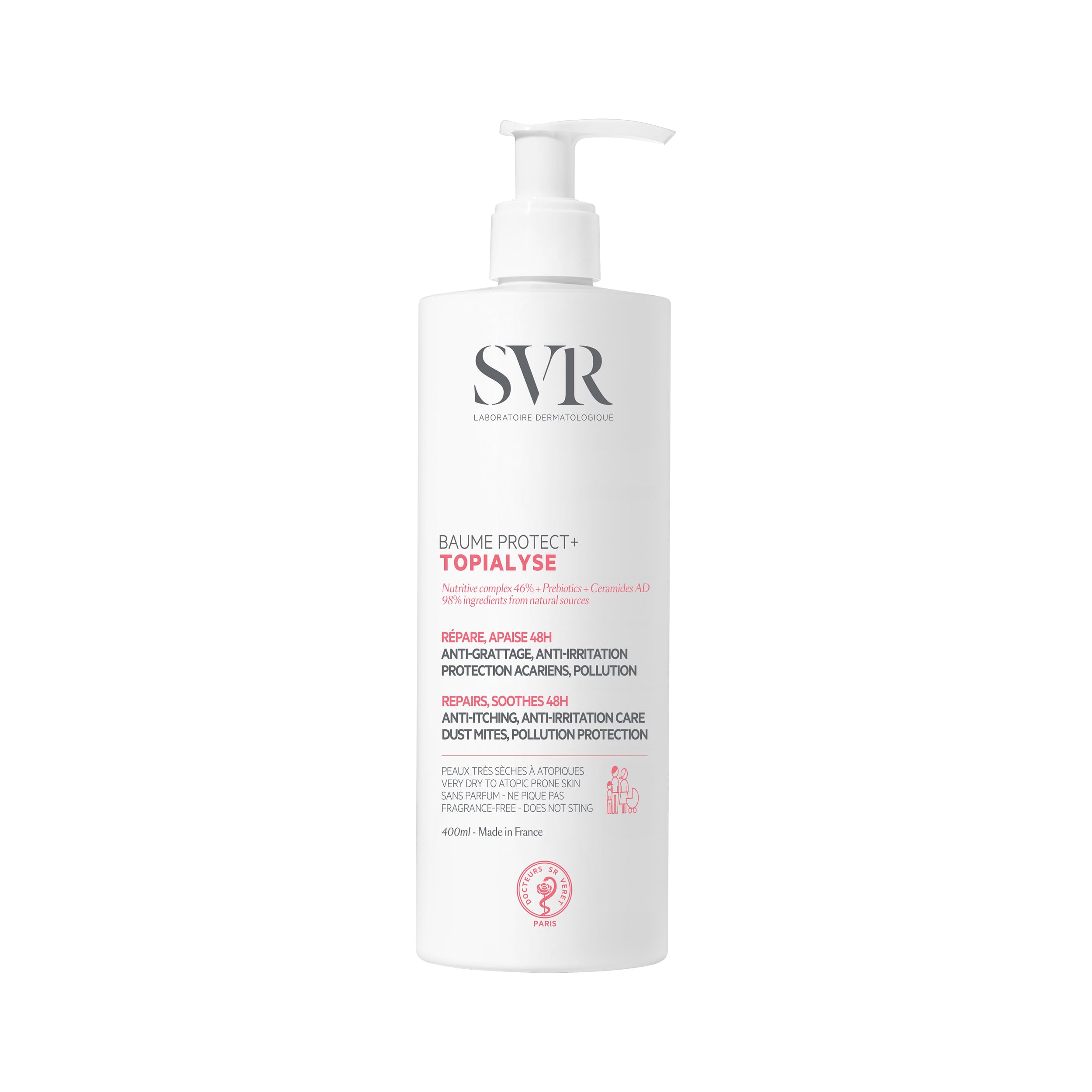 SVR TOPIALYSE Baume Protect+ | Intensive Anti-Itch Moisturizer - 400ml