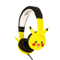 Pokemon Pikachu Kids Wired Headphones with Ears by OTL - Yellow