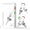 Poseidon Professional Tattoo Cartridge Needles | 50-Pack Assorted Sizes